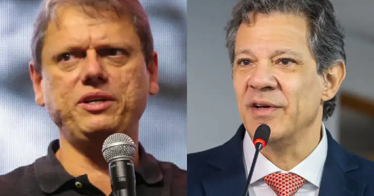 Nova pesquisa Quaest mede distância entre Tarcísio e Haddad em São Paulo